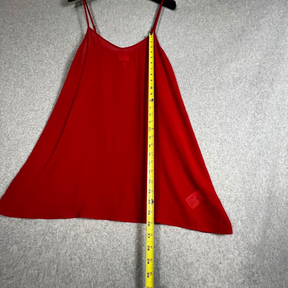 Knox Rose Camisole Women L Orange Spaghetti Strap Tunic Mini Slip Dress Sheer - Picture 6 of 9